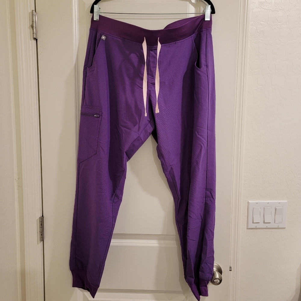 Figs purple jogger scrub pants. Size XL
